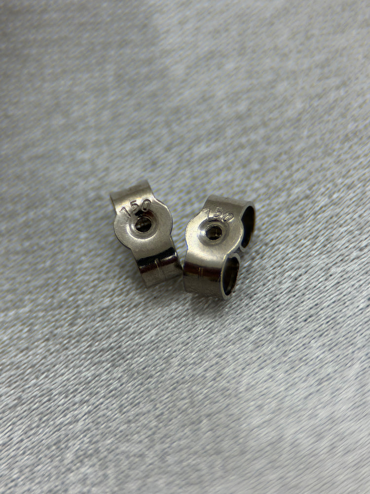 18K Safir- och diamantörhängen – klusterdesign, 0.9 cm