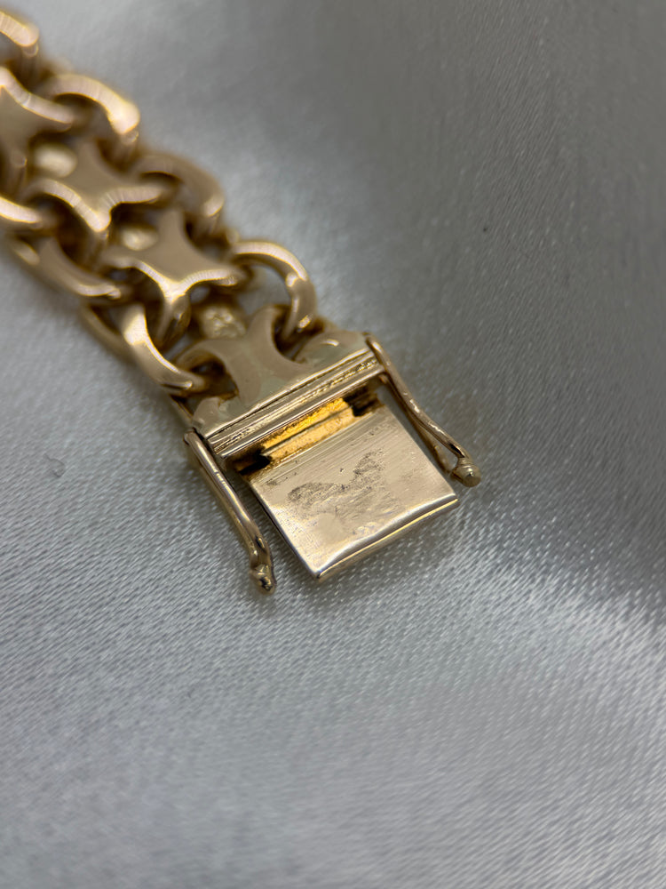 18K Armband med X-länk – 39.5g, 19.5 cm