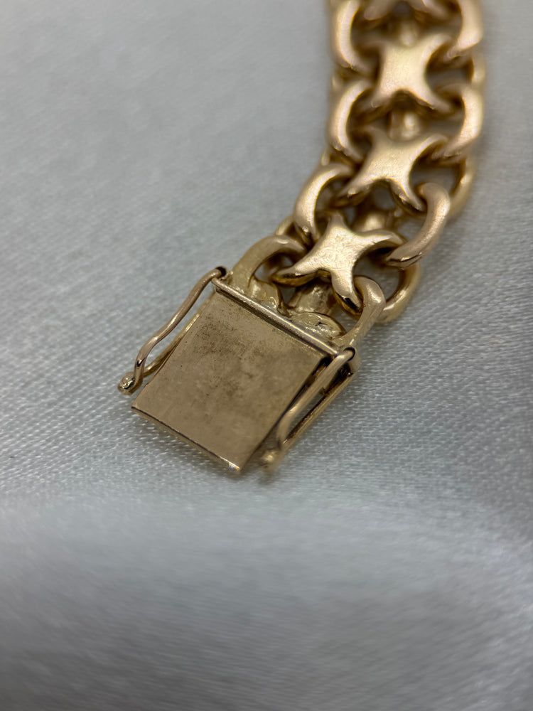 18K Armband med X-länk – 39.5g, 19.5 cm