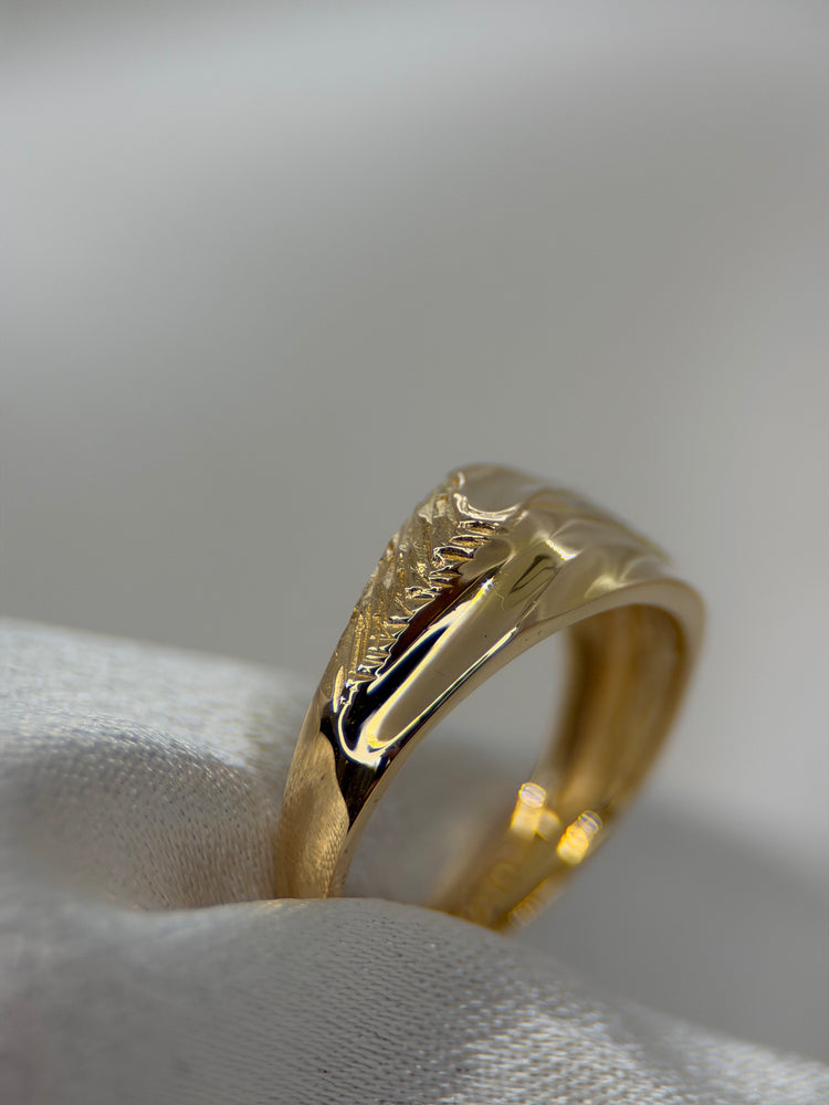 18K Guld och diamantring – 4.3g, Storlek 53.5
