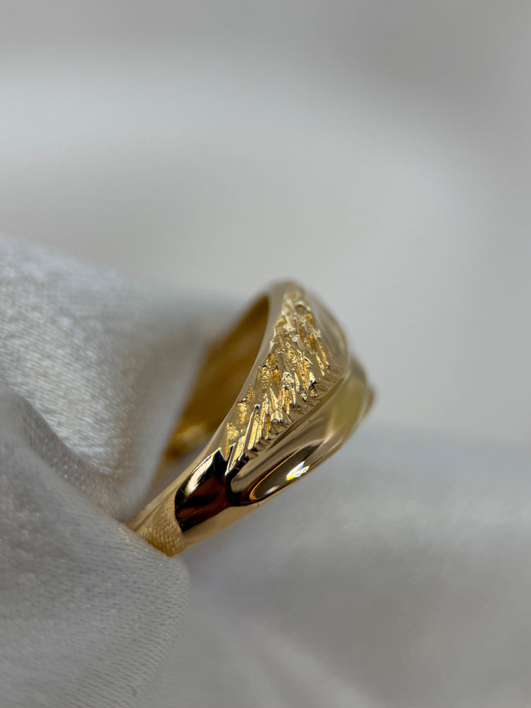 18K Guld och diamantring – 4.3g, Storlek 53.5
