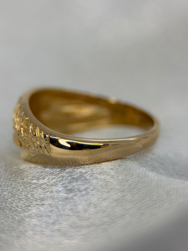 18K Guld och diamantring – 4.3g, Storlek 53.5