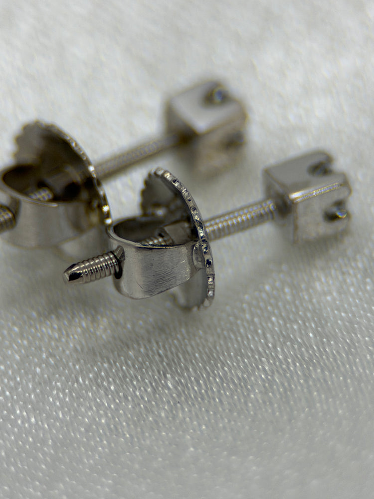 18K Diamantörhängen – Briljanter ca 0.10 ct styck, 18K vitguld