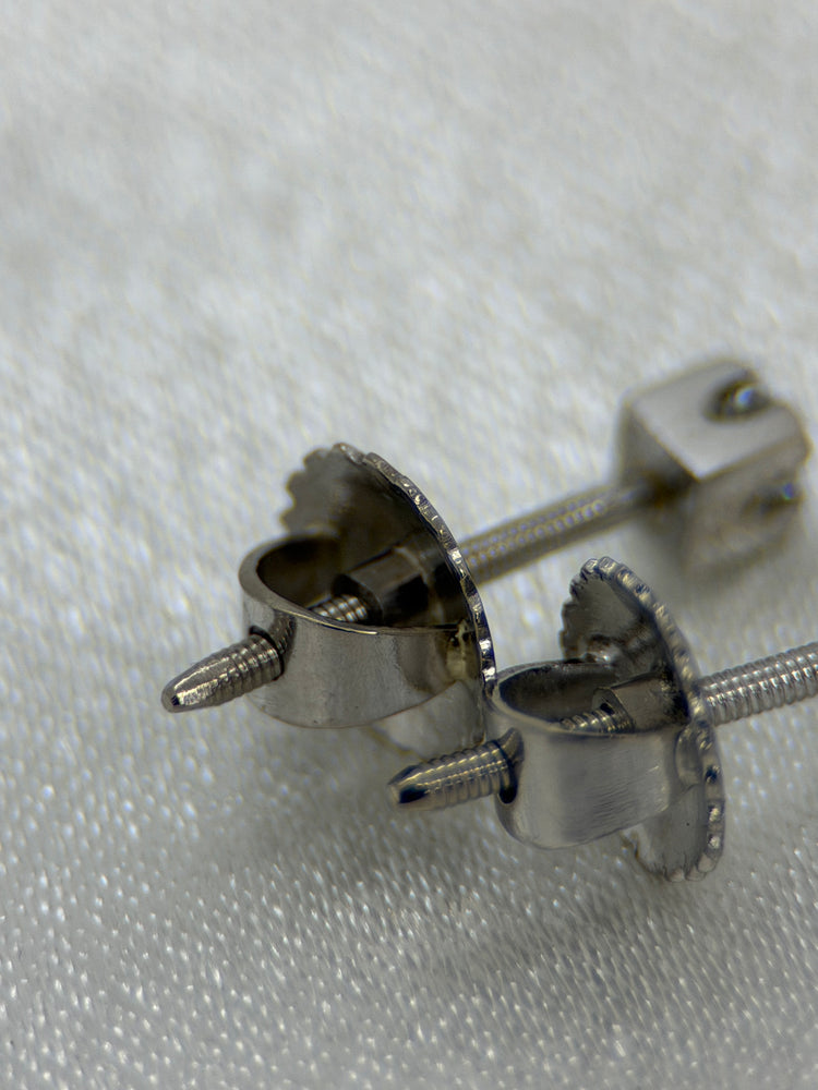 18K Diamantörhängen – Briljanter ca 0.10 ct styck, 18K vitguld