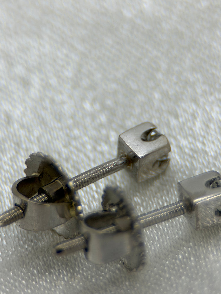 18K Diamantörhängen – Briljanter ca 0.10 ct styck, 18K vitguld