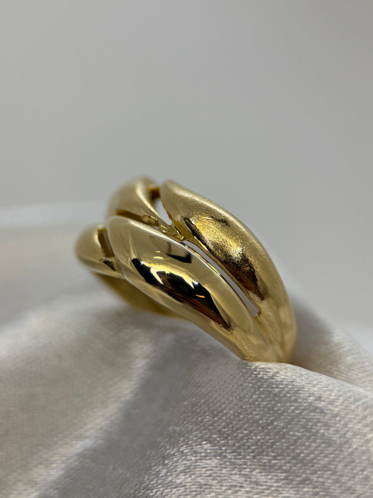 18K Genombruten Guldring – 4.0g, Storlek 53