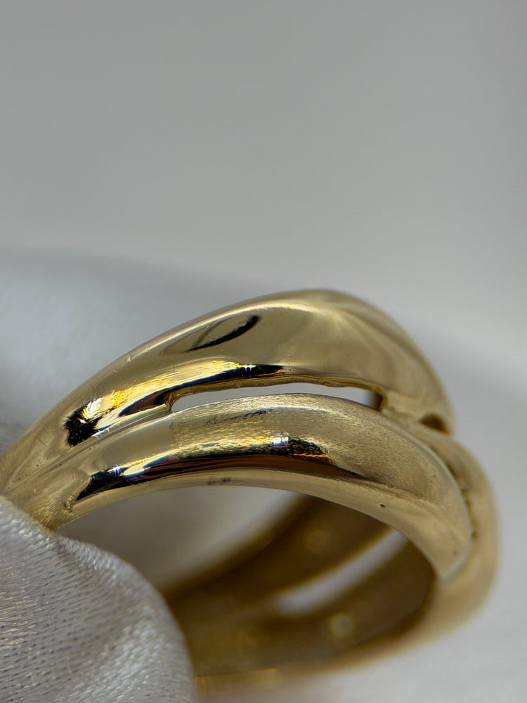18K Genombruten Guldring – 4.0g, Storlek 53