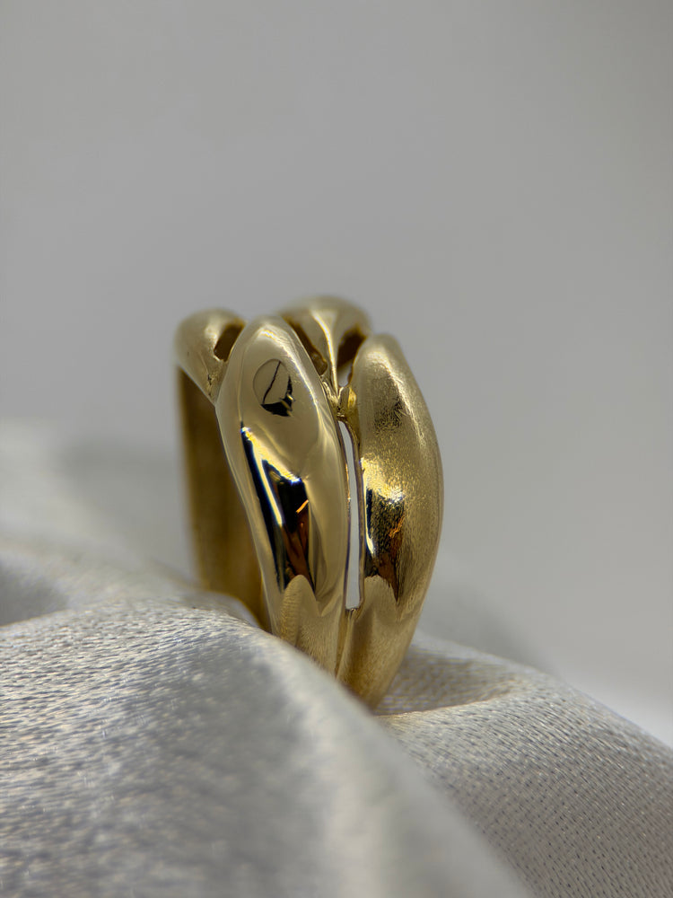 18K Genombruten Guldring – 4.0g, Storlek 53