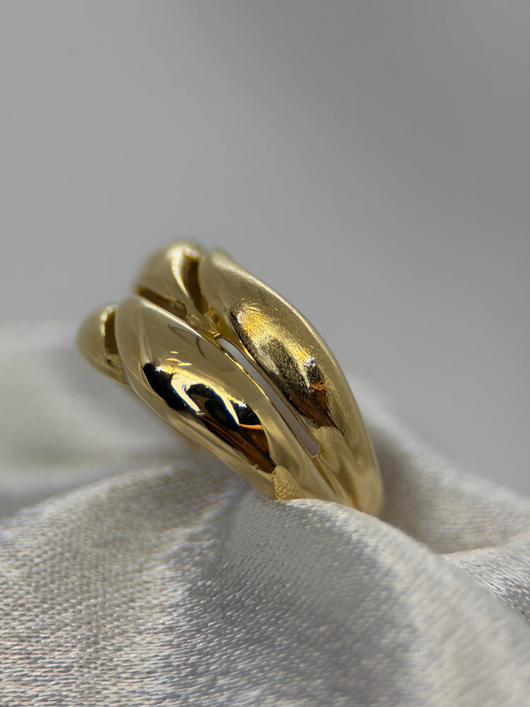 18K Genombruten Guldring – 4.0g, Storlek 53