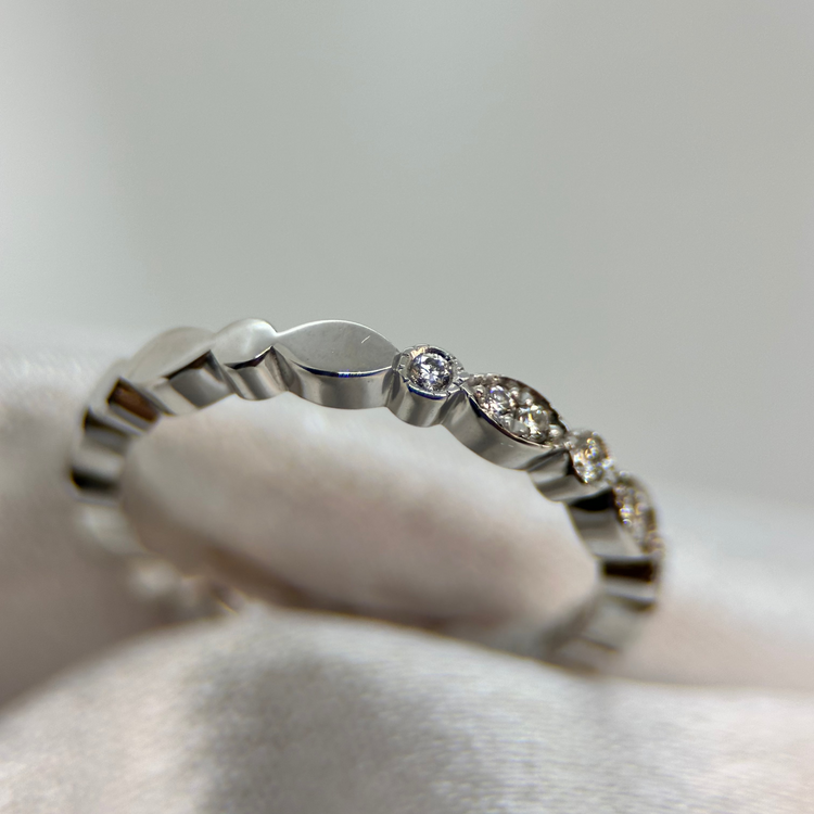 18K Alliansring 0.14 ct TWVS