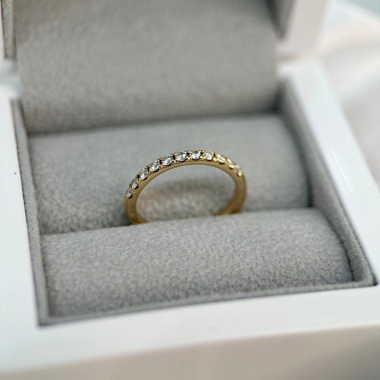 18K Halvalliansring 0.33 ct