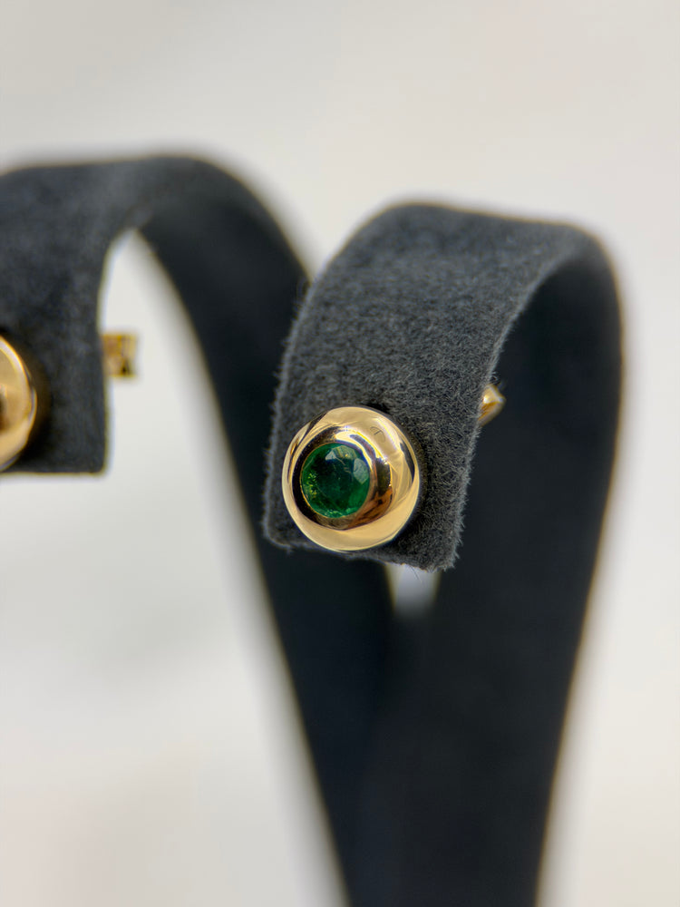 18K Emerald Earrings – 1.3g