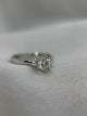 18K Solitär diamantring – 0.90 ct, Storlek 49