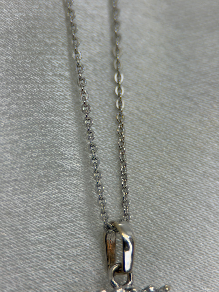 18K Diamantset – Hänge med halskedja & örhängen, 0.86 ct