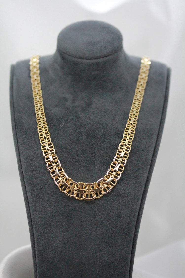 18K X-länk halsband – 19.5g, 44.5 cm