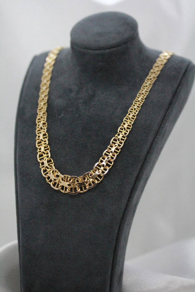 18K X-länk halsband – 19.5g, 44.5 cm
