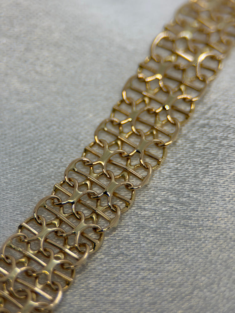 18K X-Link Gold Bracelet – 10.3g, 20 cm