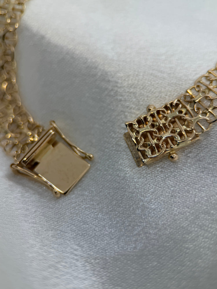 18K X-Link Gold Bracelet – 10.3g, 20 cm