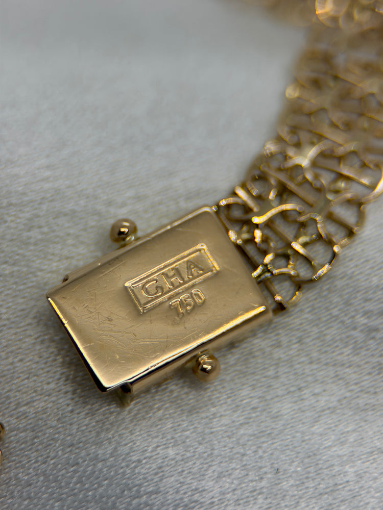 18K X-Link Gold Bracelet – 10.3g, 20 cm