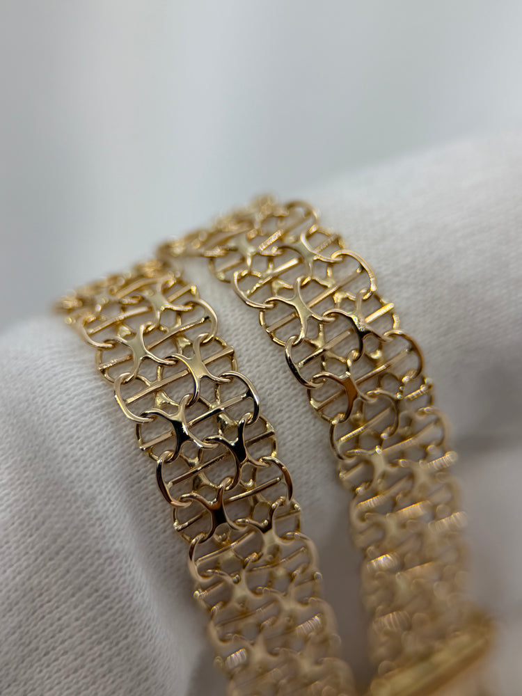 18K X-Link Gold Bracelet – 10.3g, 20 cm