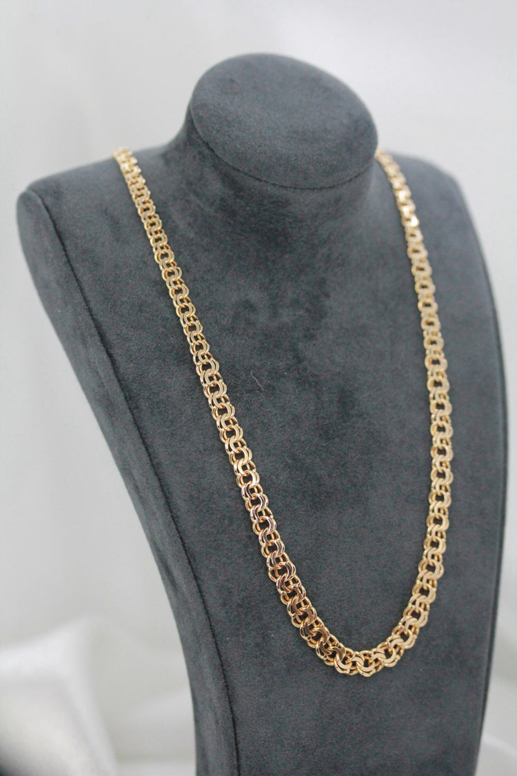 18K Bismarck-Link Necklace – 14.0g, 43.5 cm