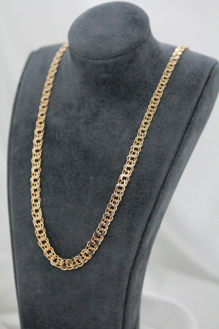 18K Bismarck-Link Necklace – 14.0g, 43.5 cm