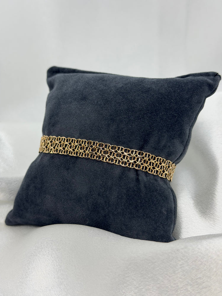 18K X-Link Gold Bracelet – 10.3g, 20 cm