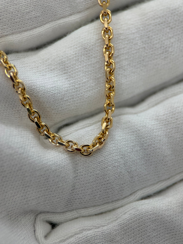 18K Ankarlänk halsband – 14.6g, 45 cm