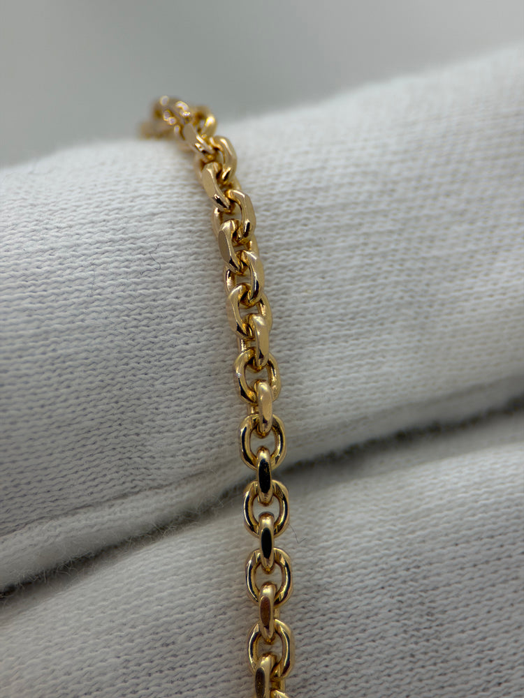 18K Ankarlänk halsband – 14.6g, 45 cm