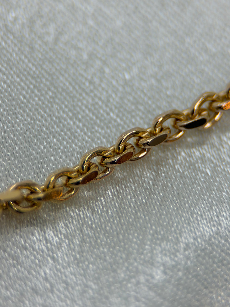 18K Ankarlänk halsband – 14.6g, 45 cm
