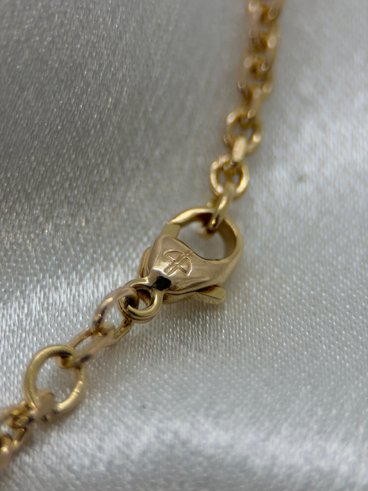18K Ankarlänk halsband – 14.6g, 45 cm
