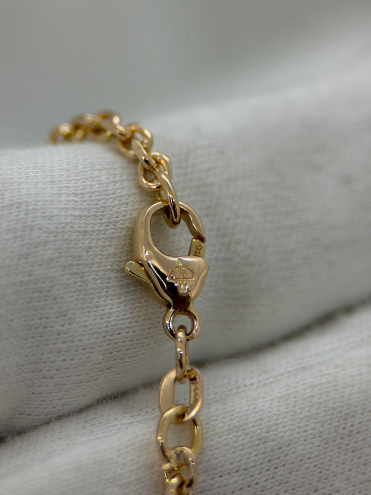 18K Ankarlänk halsband – 14.6g, 45 cm