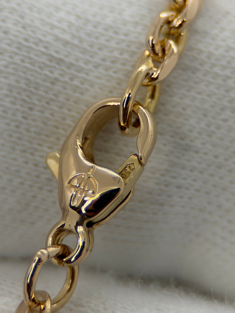 18K Ankarlänk halsband – 14.6g, 45 cm