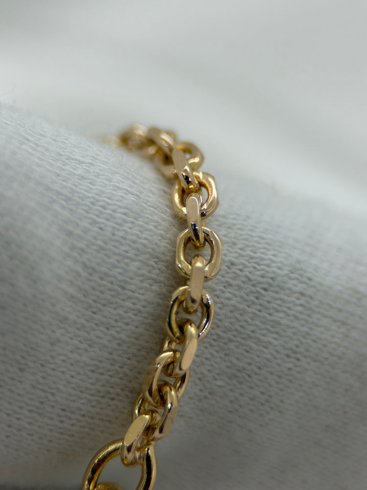 18K Ankarlänk halsband – 14.6g, 45 cm