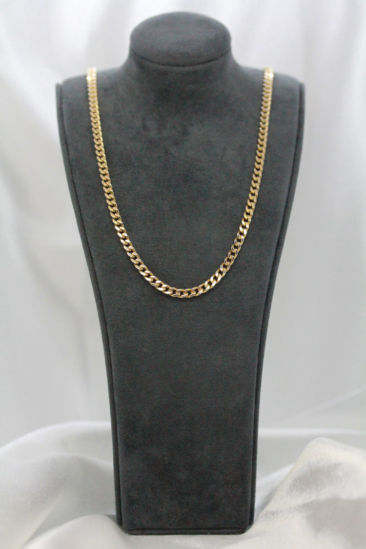 18K Curb Link Necklace in Rose Gold – 24.9g, 51.5 cm