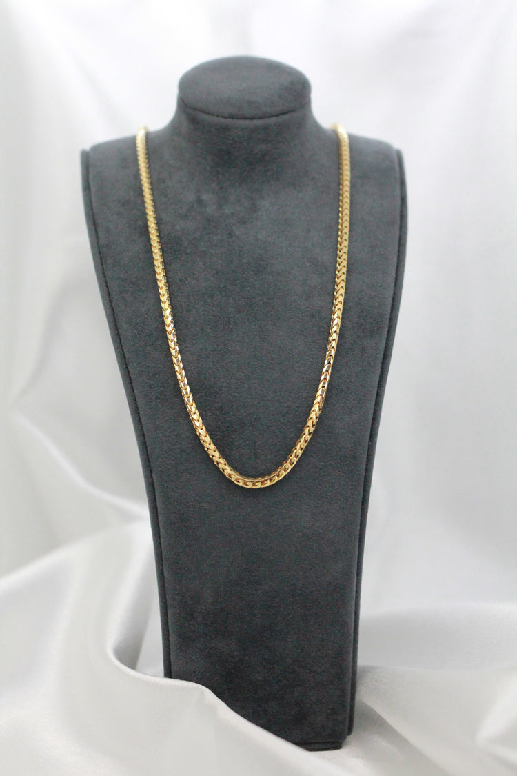 18K Franco Chain Necklace – 18.4g, 42.5 cm