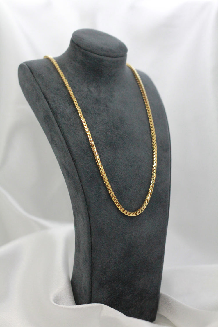 18K Franco Chain Necklace – 18.4g, 42.5 cm