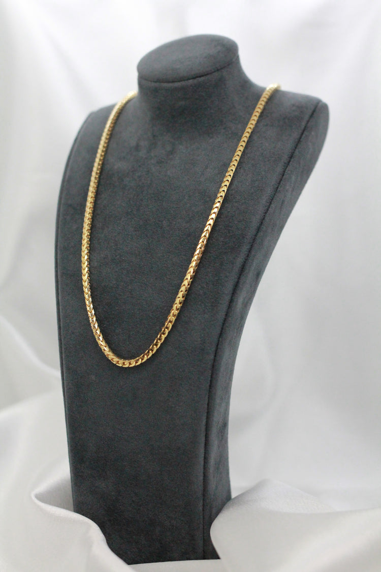 18K Franco Chain Necklace – 18.4g, 42.5 cm