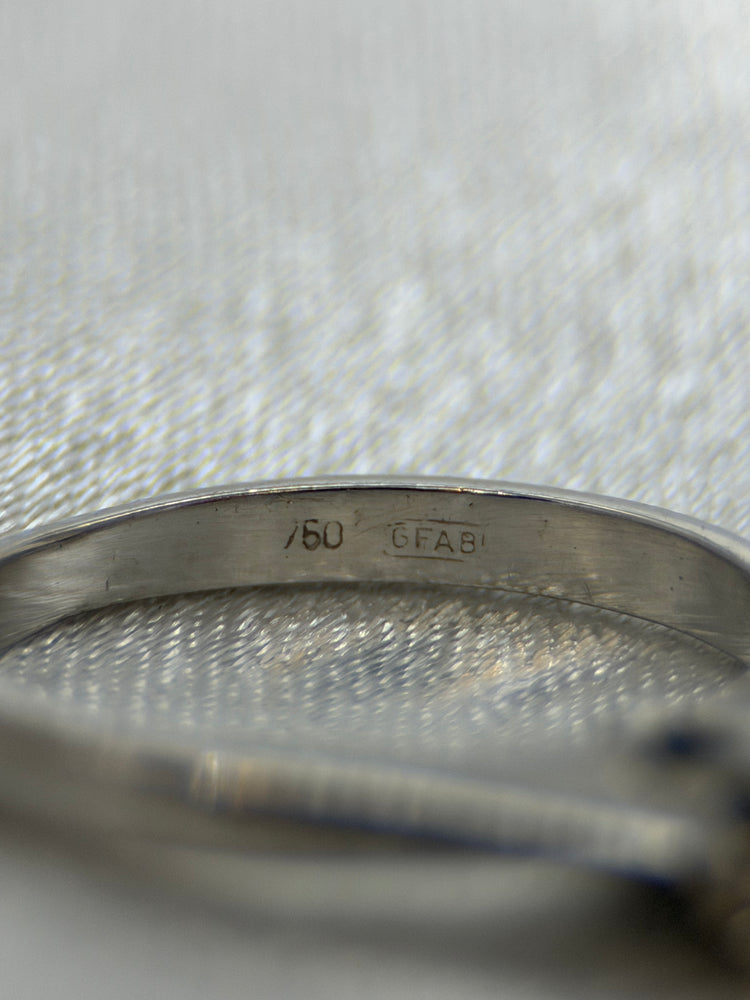 18K Solitärring med diamant – 0.08 ct, Storlek 48.5