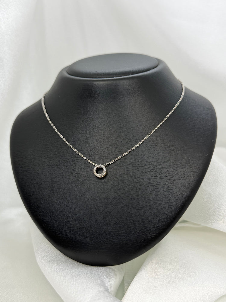 18K Diamanthänge med halsband – 0.15 ct, 42–45 cm