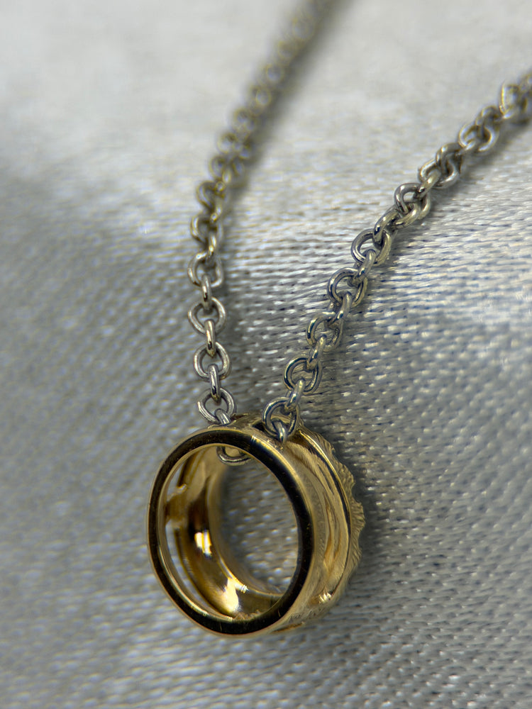 18K Diamanthänge med halsband – 0.15 ct, 42–45 cm
