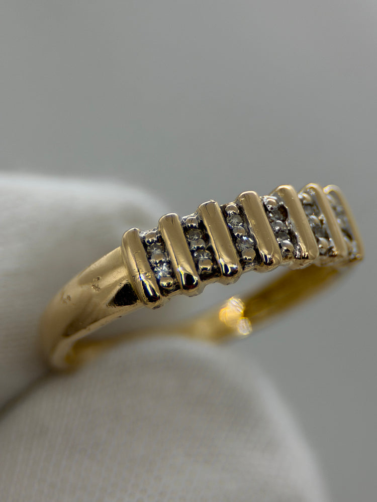 18K Diamantring i rödguld – Singelslipade diamanter, Storlek 55.5