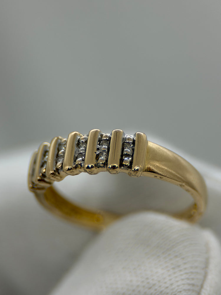 18K Diamantring i rödguld – Singelslipade diamanter, Storlek 55.5