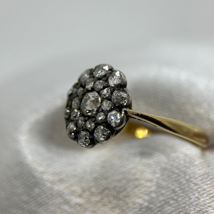 18K Antik Diamantring från 1800-talet, 0.45 ct