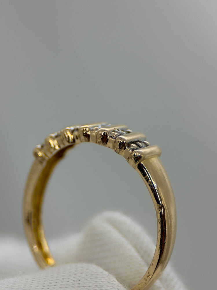 18K Diamantring i rödguld – Singelslipade diamanter, Storlek 55.5