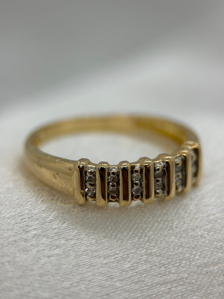 18K Diamantring i rödguld – Singelslipade diamanter, Storlek 55.5