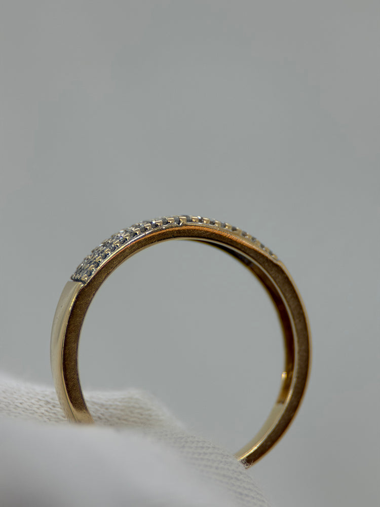 18K Diamantring i Rödguld – Fyrradig, Storlek 56.5