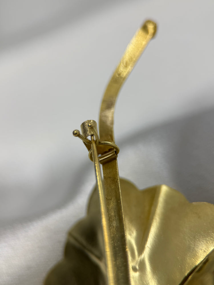 18K Orchid Brooch in Rose Gold – Cultured Pearl, 9.5 cm