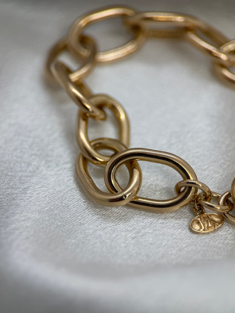 18K Diamantarmband av Jo'Ans – 0.10 ct, 58.6g, 20.5 cm