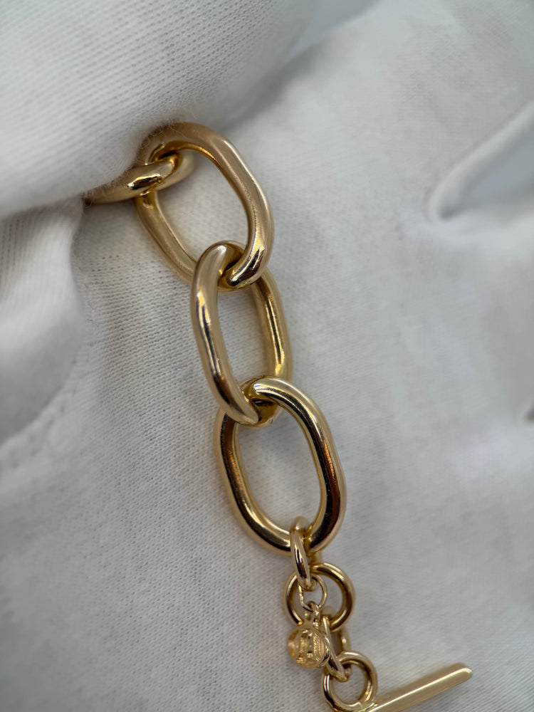 18K Diamantarmband av Jo'Ans – 0.10 ct, 58.6g, 20.5 cm